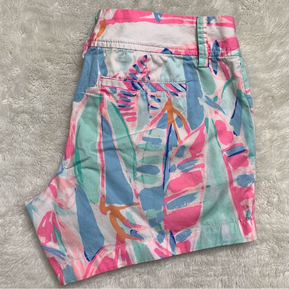 Lilly Pulitzer 19277 Women's Pink White The Callahan Short in Out of the Sea 4 - Picture 3 of 12